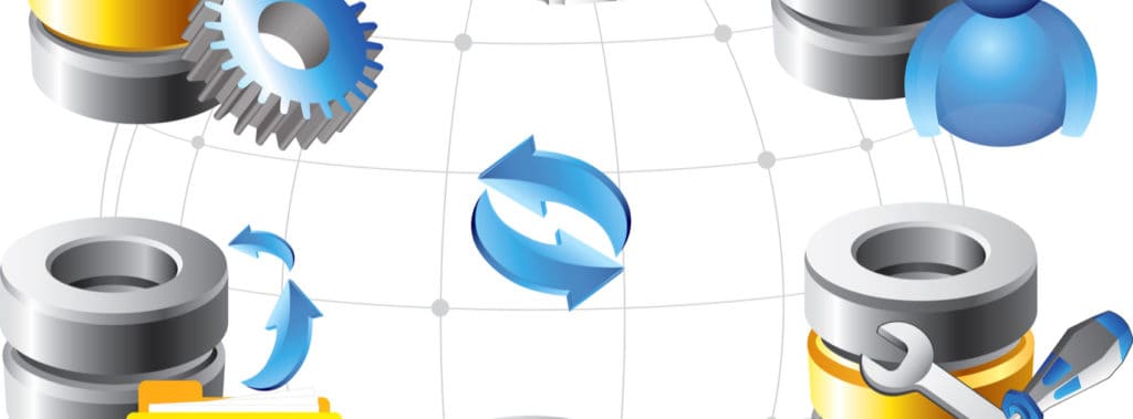 Database icon collage