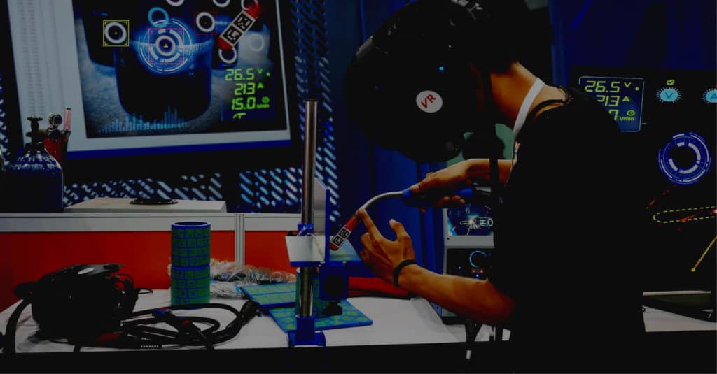 VR welding training