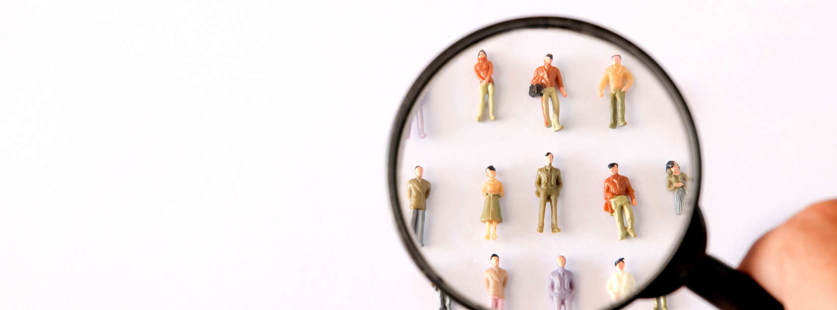 Images under magnifying glass