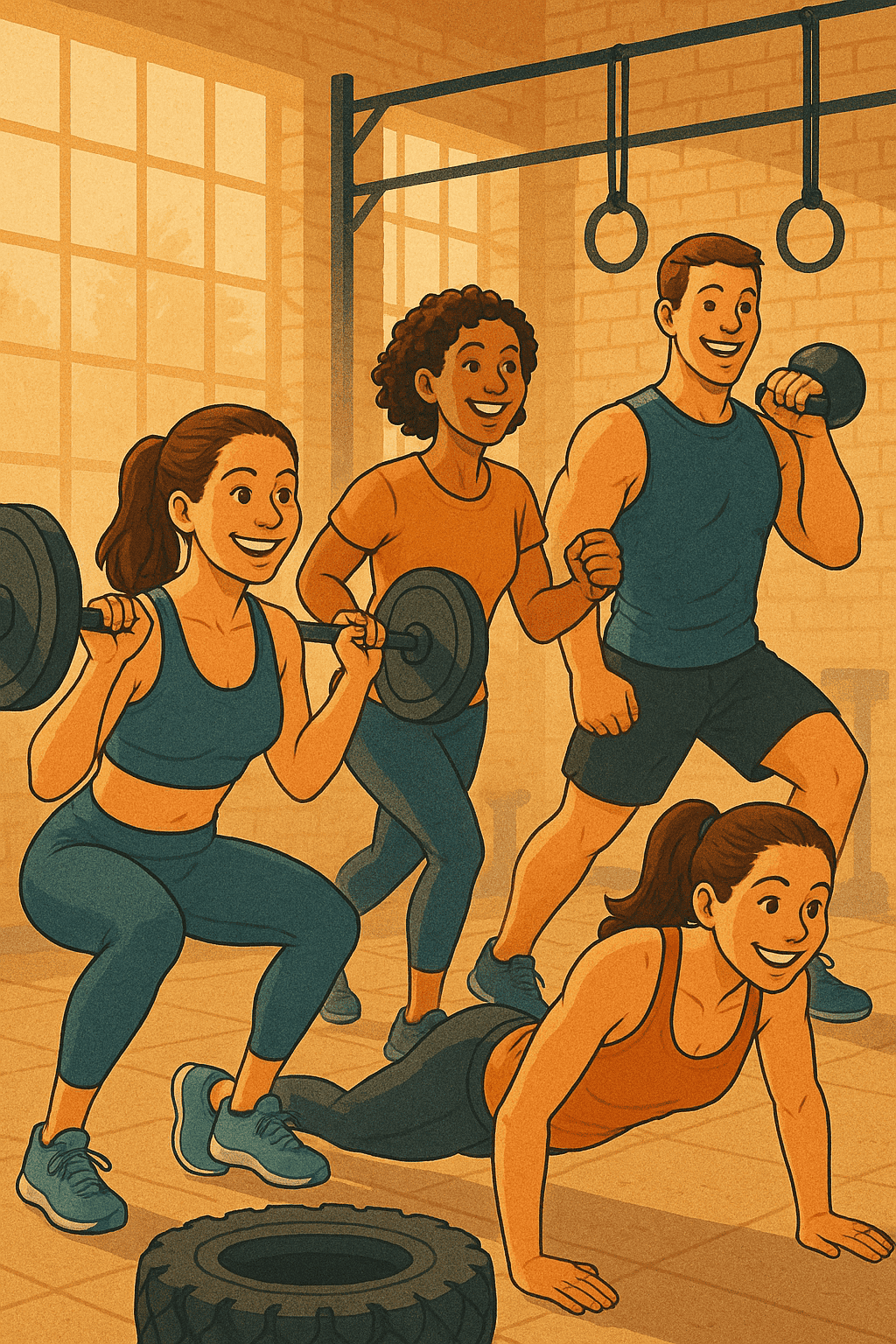 A group of people sitting around a table with a laptop