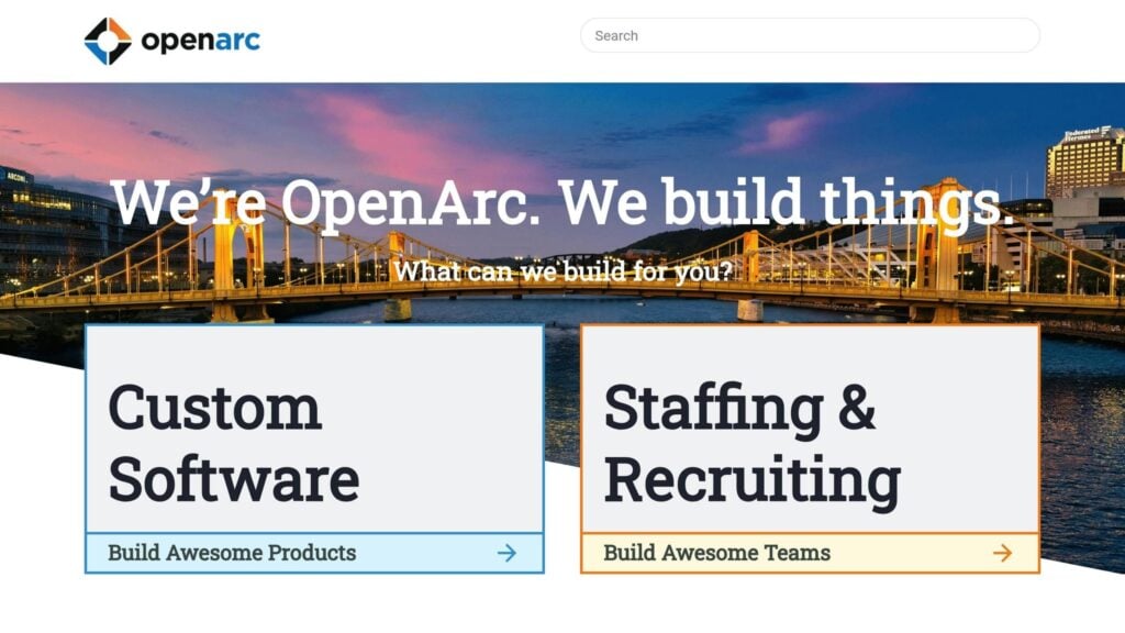 Homepage Screenshot